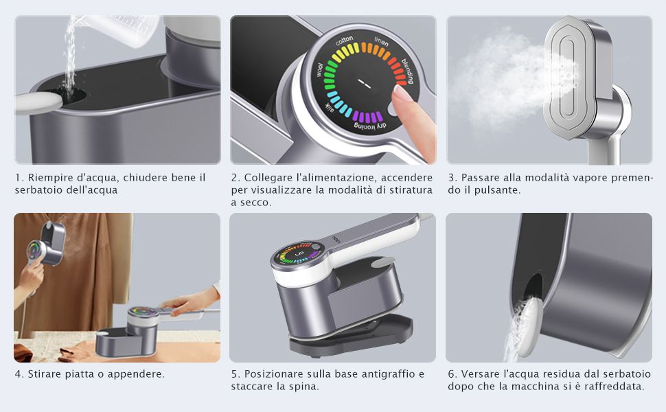 Mini Fer à Vapeur Portable 2-en-1 – Dites adieu aux plis, bonjour à l’élégance ✨