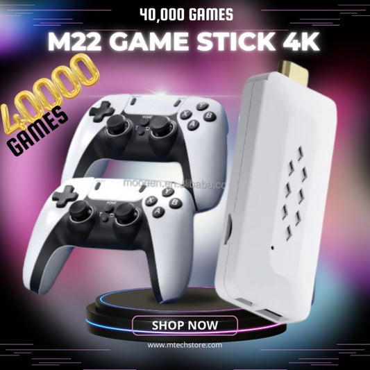 🎮 M22 Game Stick 4K & +30.000 Jeux Inclus