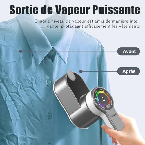 Mini Fer à Vapeur Portable 2-en-1 – Dites adieu aux plis, bonjour à l’élégance ✨